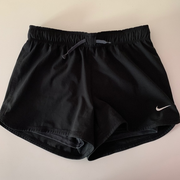 Nike Other - Girls' Nike Dri-Fit Elastic Waist Athletic Black Gym Shorts with Liner - M